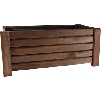 Bestent Dřevěný květináč Hnědý 60x30x25 cm