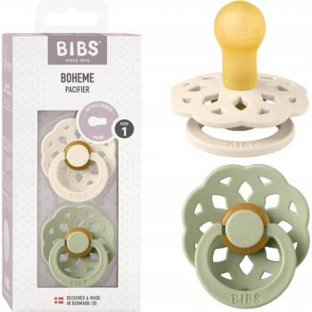Bibs Boheme přírodní kaučuk 2ks ivory sage