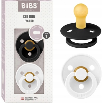 Bibs Colour Black White černá bílá 2 ks