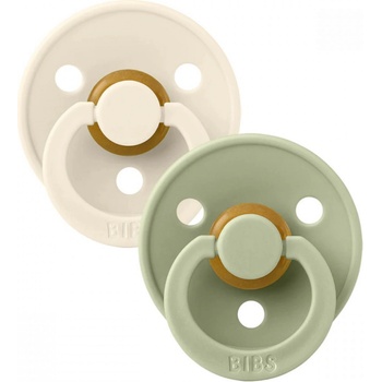 Bibs Colour symetrické dudlíky přírodní kaučuk Ivory/Sage