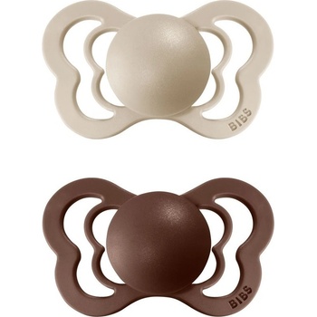 Bibs Couture ortodontické Vanilla/Mocha vanilková hnědá 2 ks
