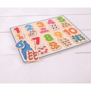 Bigjigs motorická a vzdělávací Počítací puzzle 2