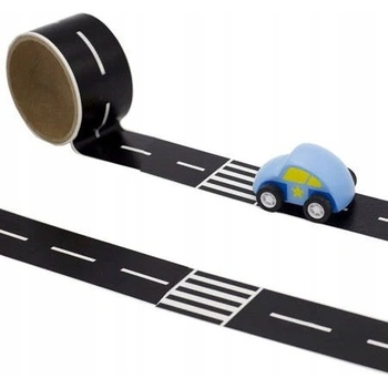 Bigjigs Toys Lepící páska cesta s autíčkem