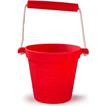 Bigjigs Toys Plážový kyblíček červený