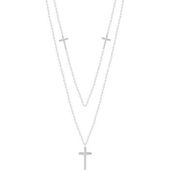 Biju Řetízek z chirurgické oceli, křížek 3001257