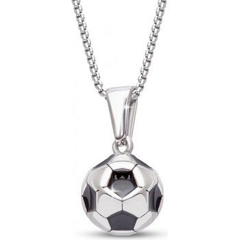 Biju Řetízek z chirurgické oceli + přívěsek, fotbalový míč 3001978