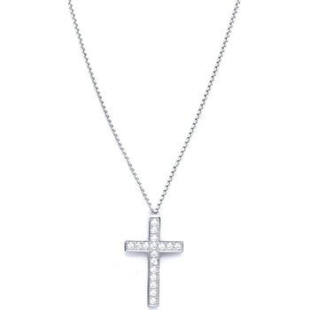 Biju Řetízek z chirurgické oceli+přívěsek, křížek se zirkony 3001068