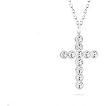 Biju Řetízek z chirurgické oceli+přívěsek, křížek se zirkony 3001215