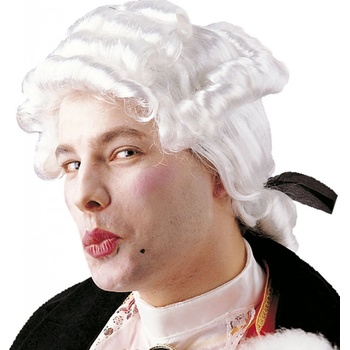Bílá historická paruka Casanova