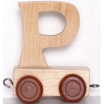 Bino Vagónek P hnědé kolečka