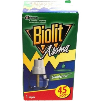 Biolit Aroma Elektrický odpařovač s vůní eukalyptu proti komárům 45 nocí náhradní náplň 27 ml