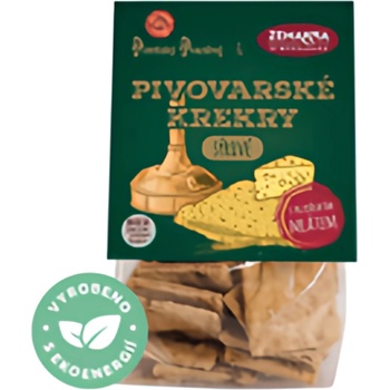 Biopekárna Zemanka Pivovarské krekry sýrové 100 g
