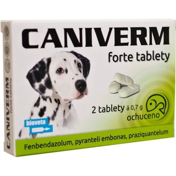 Bioveta Caniverm forte 0,7 g 2 tbl
