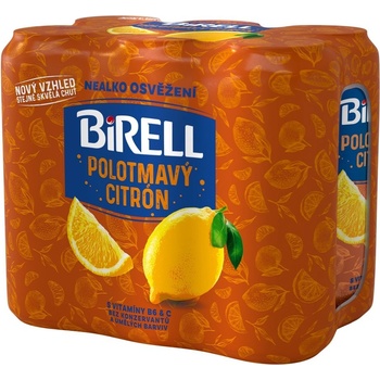 Birell Polotmavý Citron 4 x 0,5 l (plech)