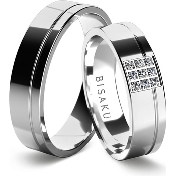 Bisaku Snubní Leander BIS B0535125WG Stříbrná