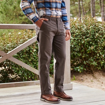 Blancheporte kalhoty z plátna bachette kaštanová