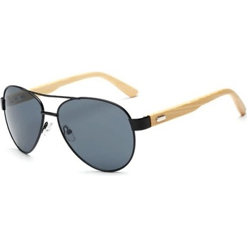 Blingstar dřevěné Aviator Black 1603