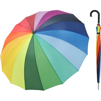 Blooming Brollies dámský holový deštník EDSRAIN duhový
