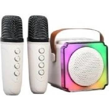 Bluetooth Mini karaoke set 2 mikrofony béžová