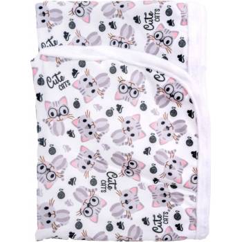Bobánek podložka extra jemná Cute cats 75 x 75
