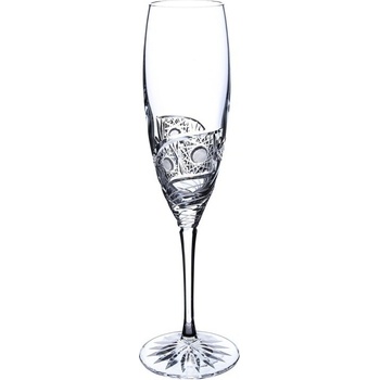 Bohemia Crystal Broušené sklenice Fiona na šampaňské flétny 6 ks 200 ml