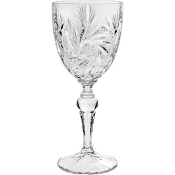 Bohemia Jihlava broušené sklenice na víno Pinwheel 6 x 260 ml