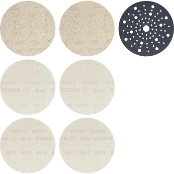 BOSCH 7dílná základní sada EXPERT M480 pro excentrické brusky, 150 mm, 2x80 / 2x120 / 2x182 2608901203