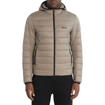Boss Water-Repellent Puffer Jacket With Branded Trims béžový