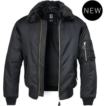 Brandit bunda MA2 Jacket Fur Collar černá