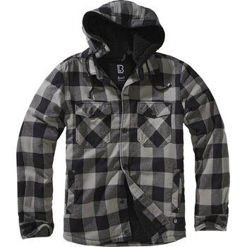 Brandit Lumberjacket hooded černo-charcoal