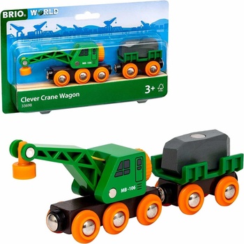 Brio 33698 Vagon + jeřáb