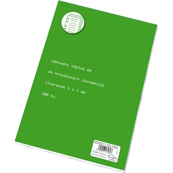 Brněnské papírny Náhradní vložka do karis bloku A4 čtvereček