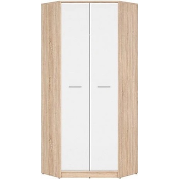 BRW Nepo Plus SZFN2D Bílá + Dub sonoma