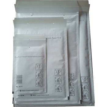 Bublinková obálka A6+ B/12 bílá s krycí páskou 120x220