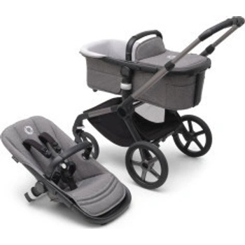 Bugaboo Fox 5 základní set Graphite/Grey Melange pěnová kola 2023