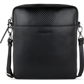 Bugatti kožená taška přes rameno crossbody Comet 49220901 černá