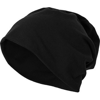 Build Your Brand Jersey Beanie Černá