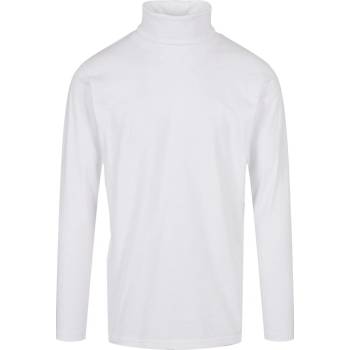 Build Your Brand pánský bavlněný rolák bílá