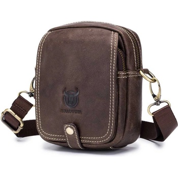 Bullcaptain pánská kožená taška i ledvinka Audun Hnědá DJB221s2