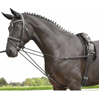 BUSSE Otěže trojúhelníkové černé