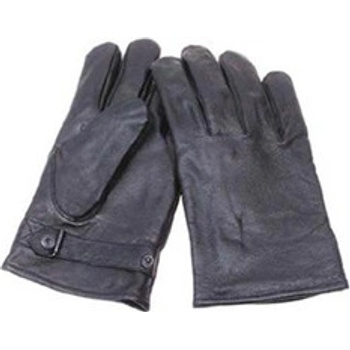 BW rukavice kožené s podšívkou šedé