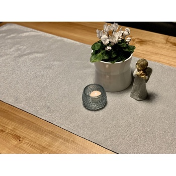 Bytema vánoční ubrusy a šály Flash Silver šedá 45x138 cm