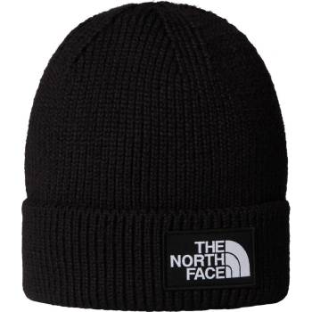 c The North Face Tnf Logo Box Cuffed Beanie černá