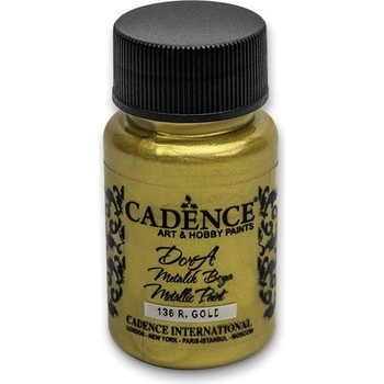 Cadence akrylové barvy Dora Metallic zlatá 50 ml