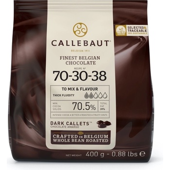 Callebaut 70-30-38 hořká belgická čokoláda 70,5% pecky 400 g