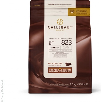 Callebaut 823 mléčná čokoláda 33,6% 2,5 kg