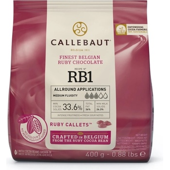 Callebaut Ruby čokoláda poleva 47.3% 250 g