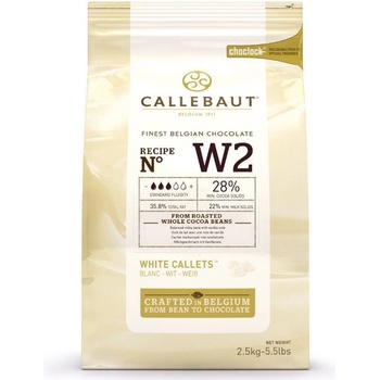 Callebaut W2 28% bílá čokoláda 2,5 kg