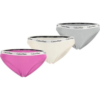 Calvin Klein 3PK BIKINI Dámské kalhotky šedá