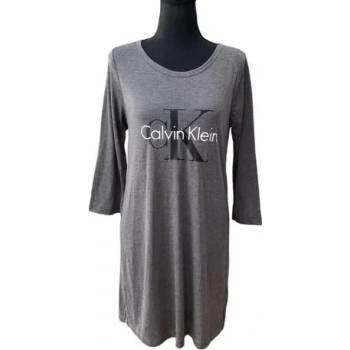 Calvin Klein dámská noční košile triko na spaní sleepwear šedá